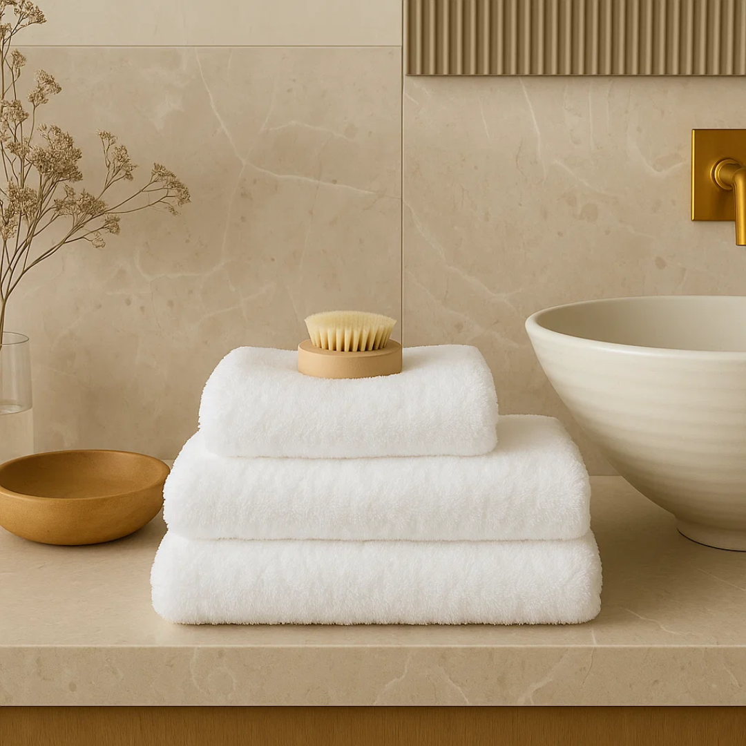 Heavyweight cotton bath towels | 4pcs (55x28in)