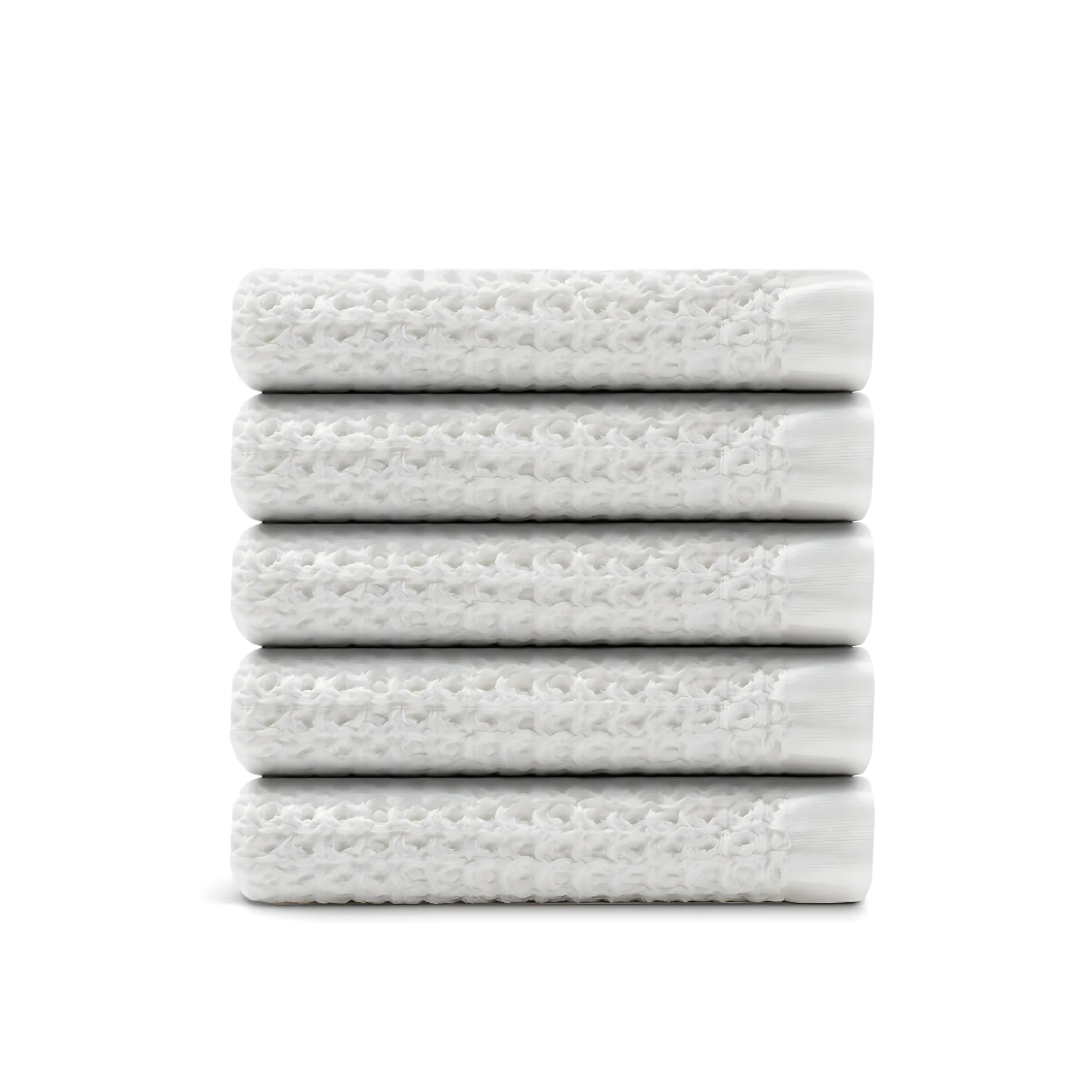 Egyptian Cotton Waffle Hand Towels 5pcs