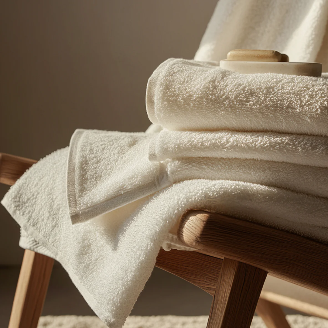 Heavyweight cotton bath towels | 2pcs (55x28in)