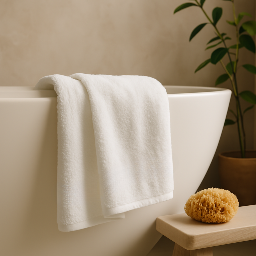 Heavyweight cotton bath towels | 4pcs (55x28in)