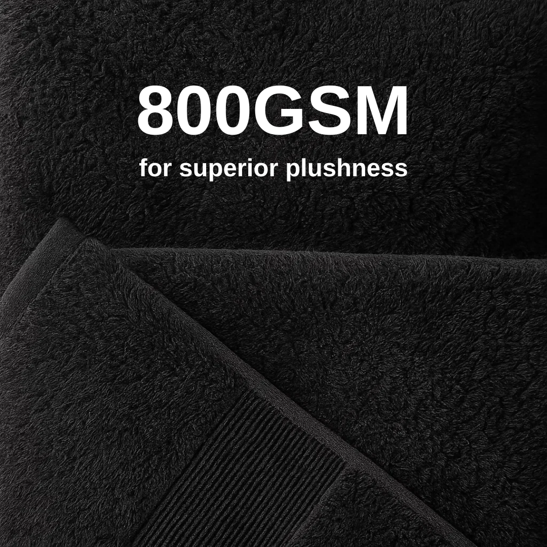 Heavyweight cotton bath towels | 8pcs (55x28in)