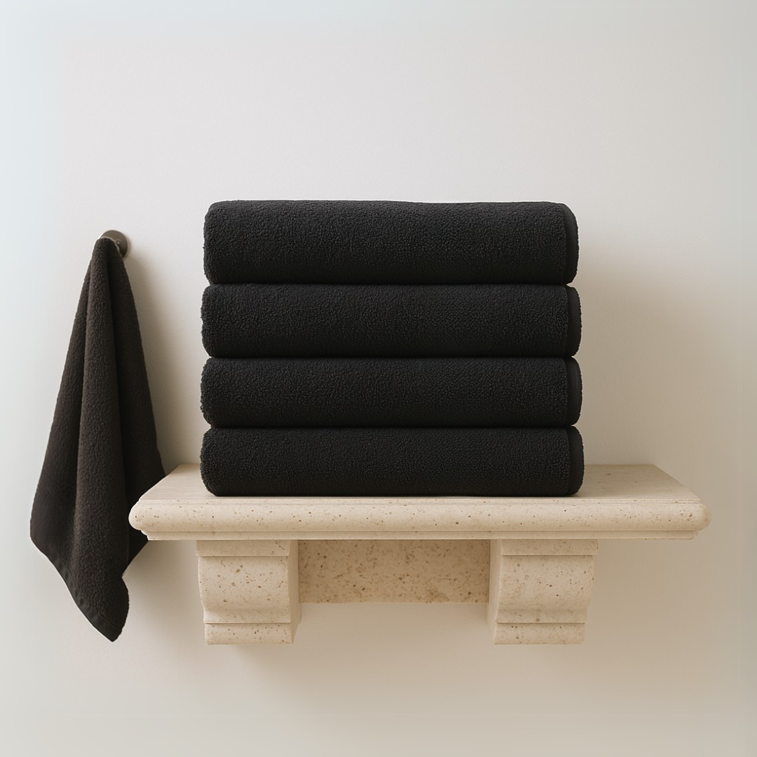 Heavyweight cotton bath towels | 4pcs (55x28in)