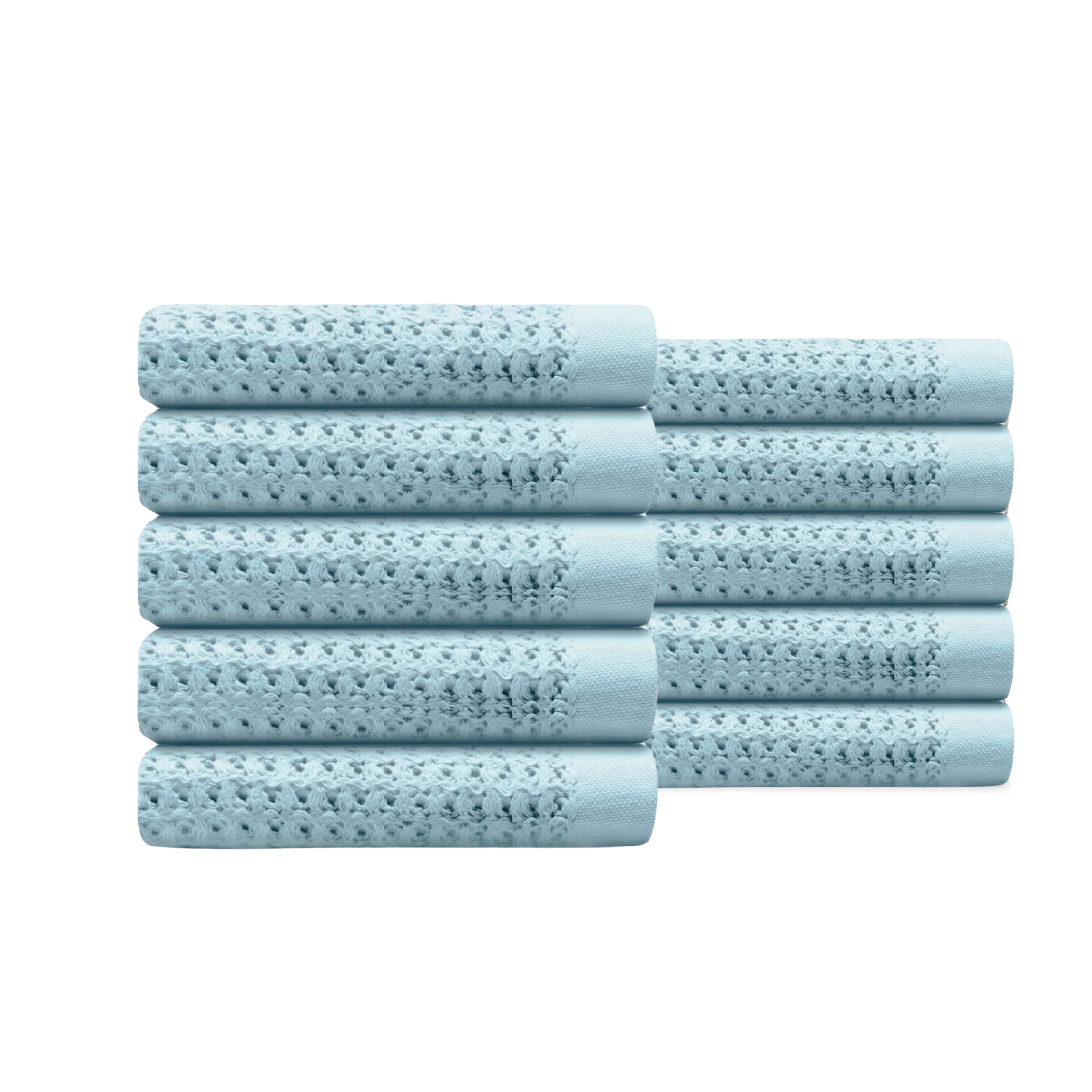 Egyptian Cotton Waffle Hand Towels 10pcs