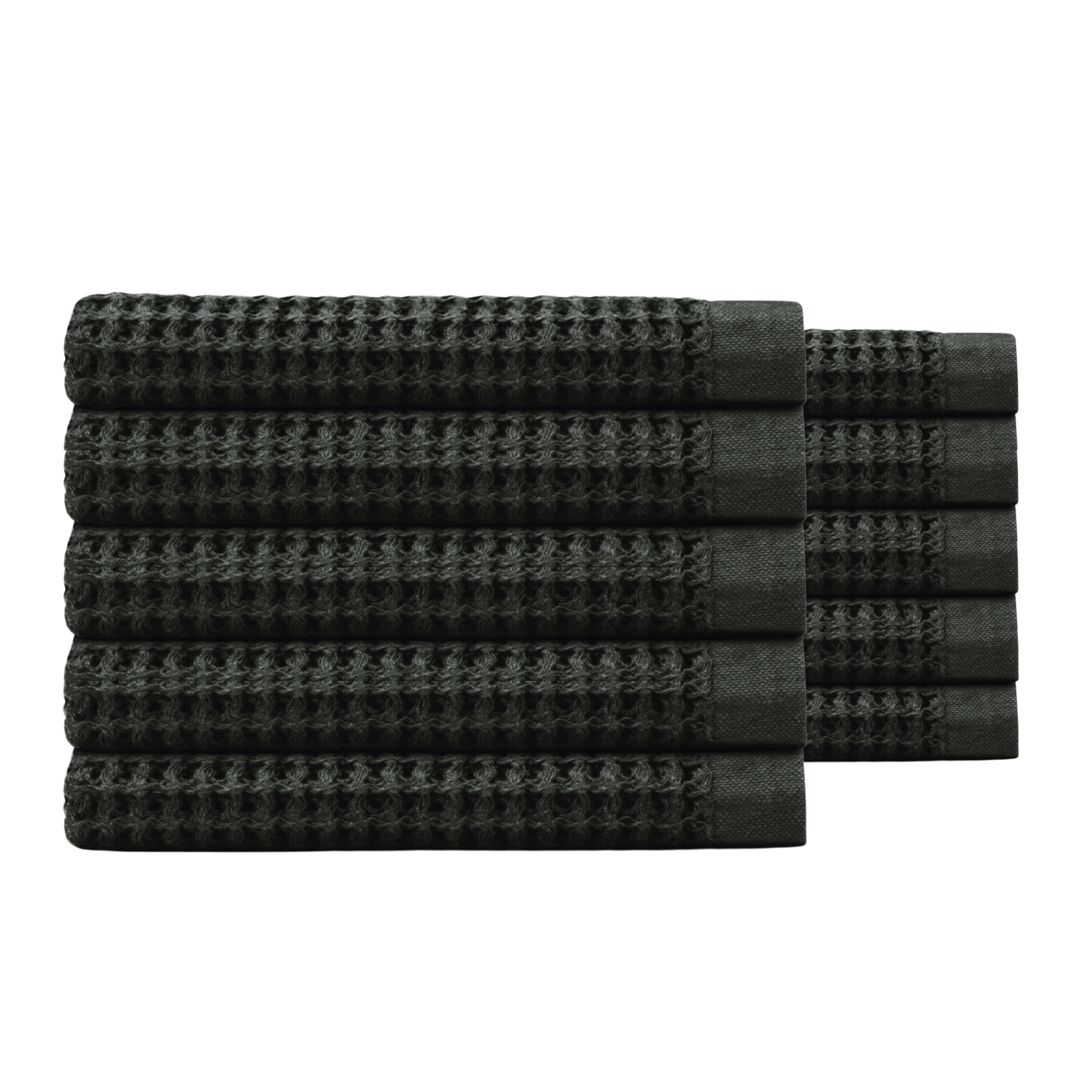 Egyptian Cotton Waffle Bath Towels 10pcs