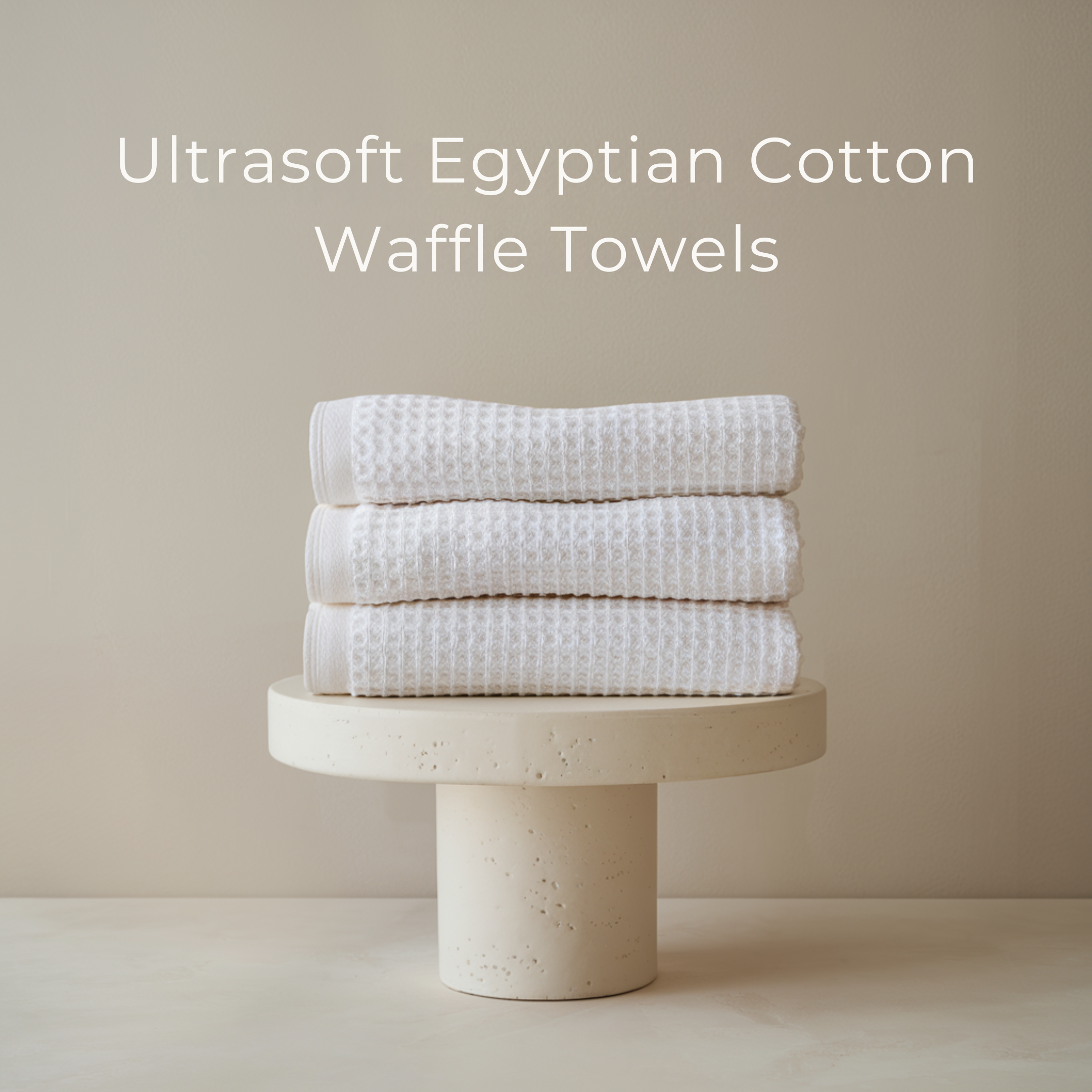 Egyptian Cotton Waffle Hand Towels 10pcs