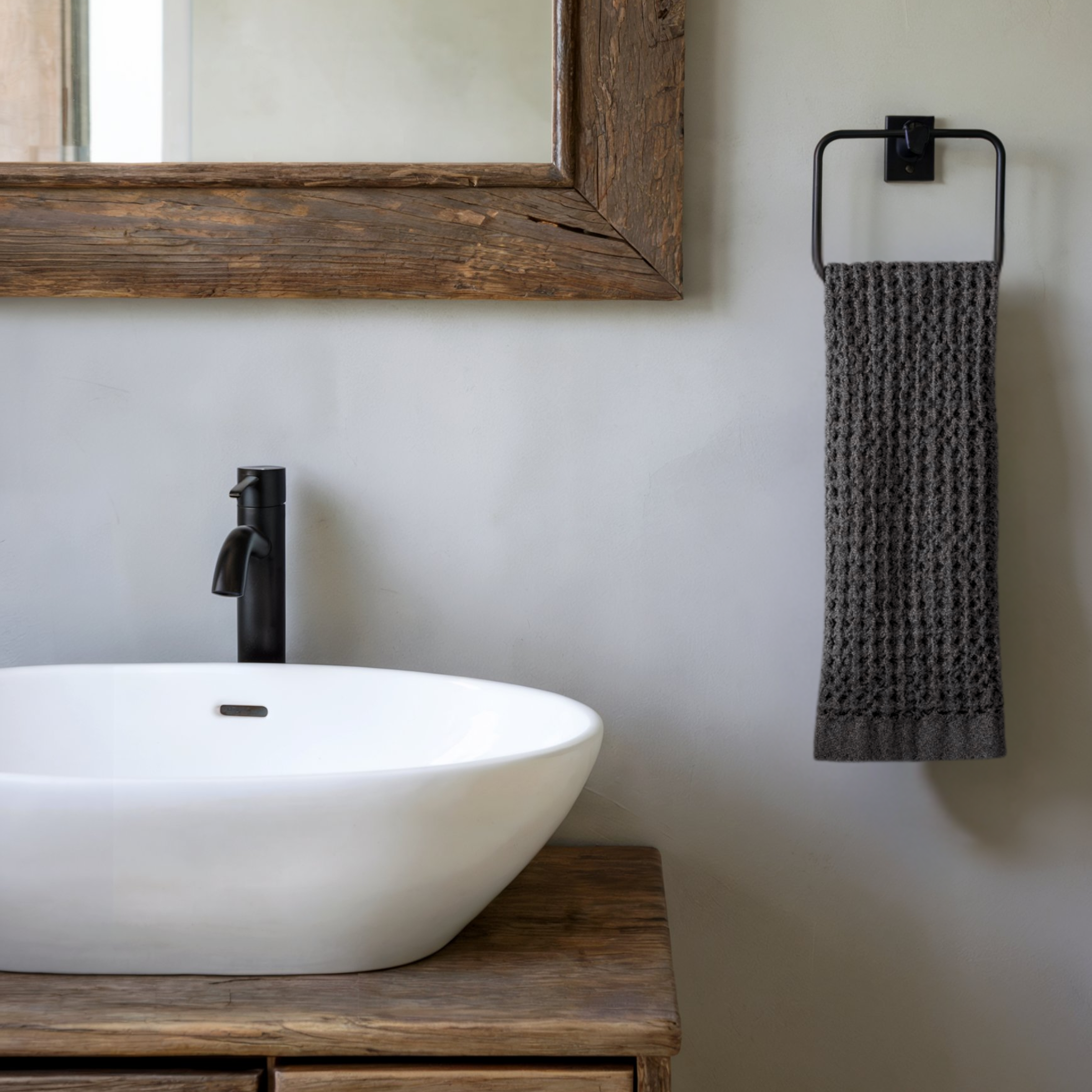 Egyptian Cotton Waffle Bath Towels 5pcs