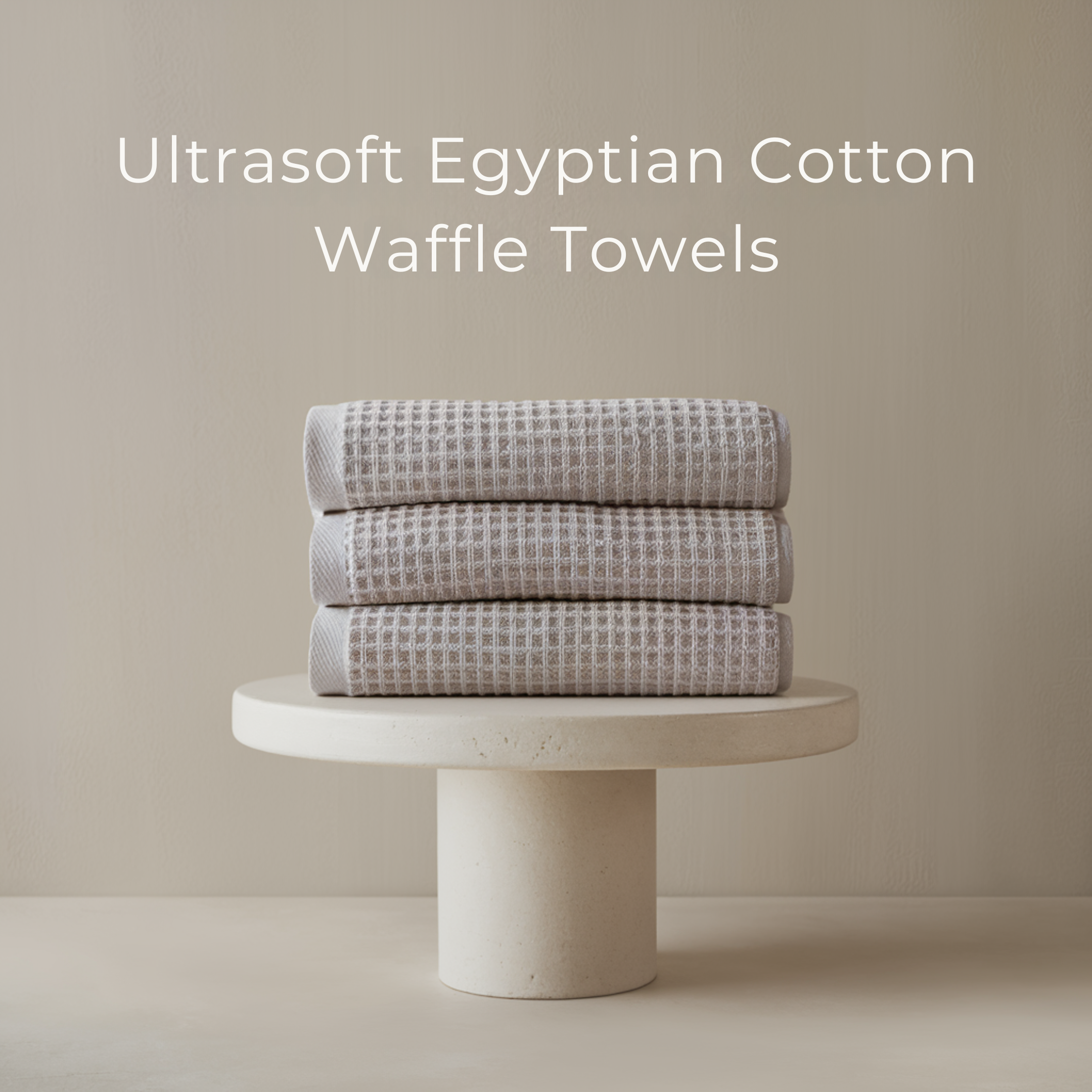 Egyptian Cotton Waffle Hand Towels 5pcs