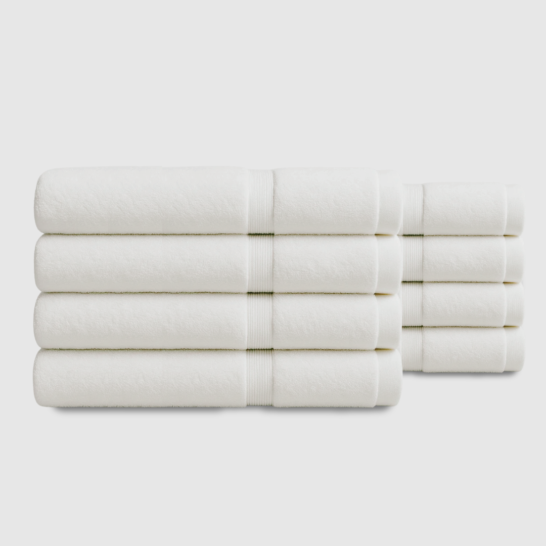 Heavyweight cotton bath towels | 8pcs (55x28in)