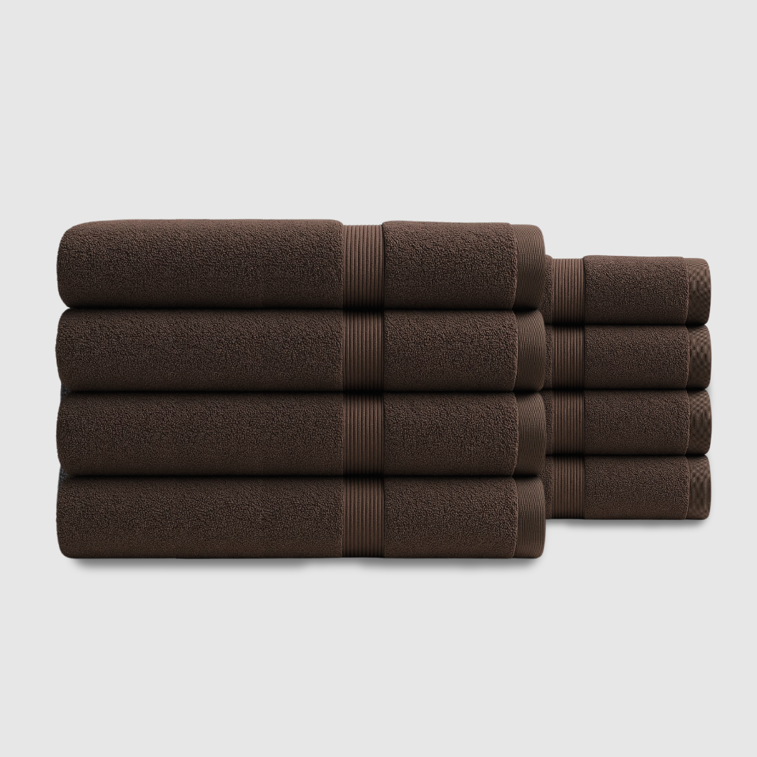 Heavyweight cotton bath towels | 8pcs (55x28in)