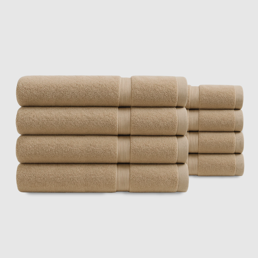 Heavyweight cotton bath towels | 8pcs (55x28in)