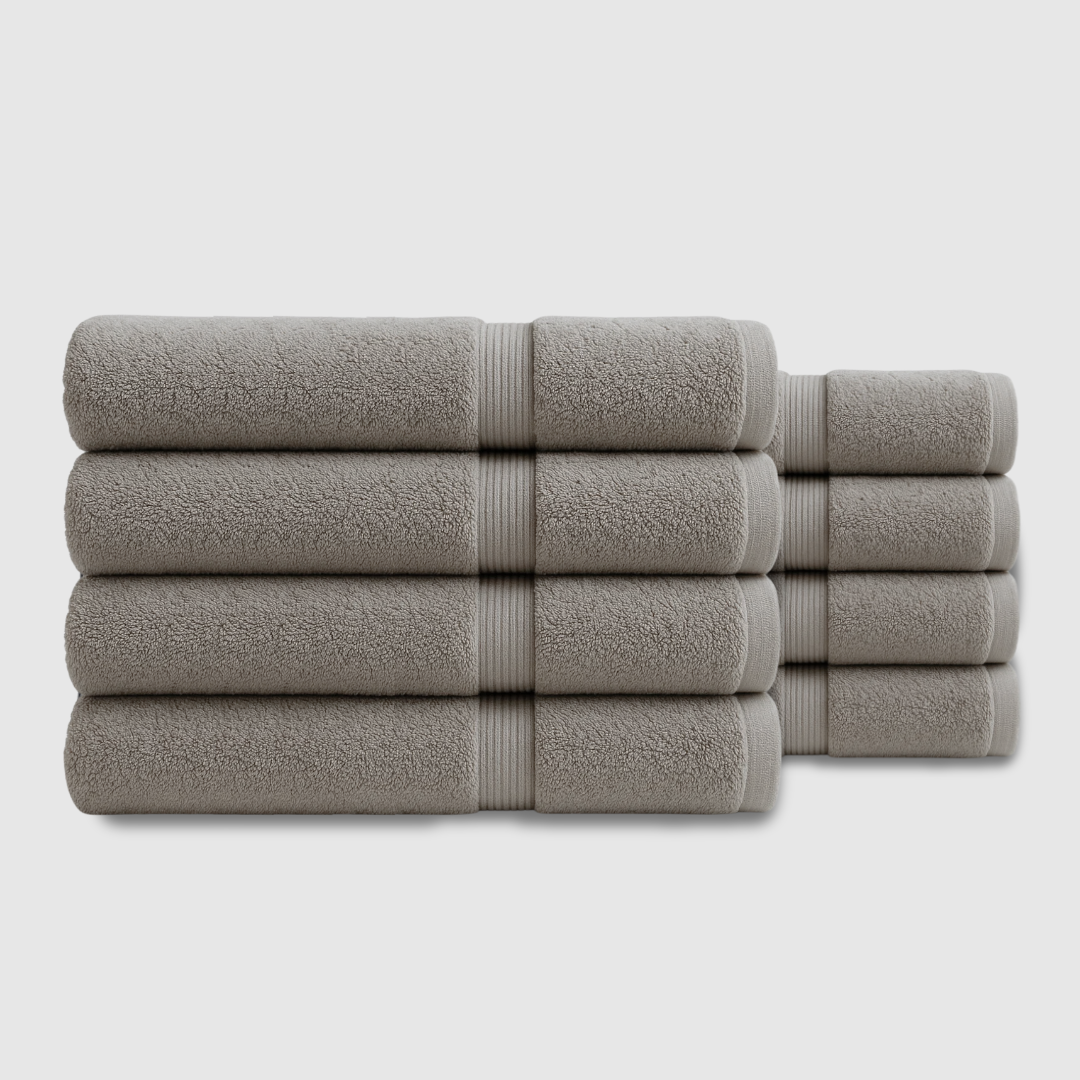 Heavyweight cotton bath towels | 8pcs (55x28in)