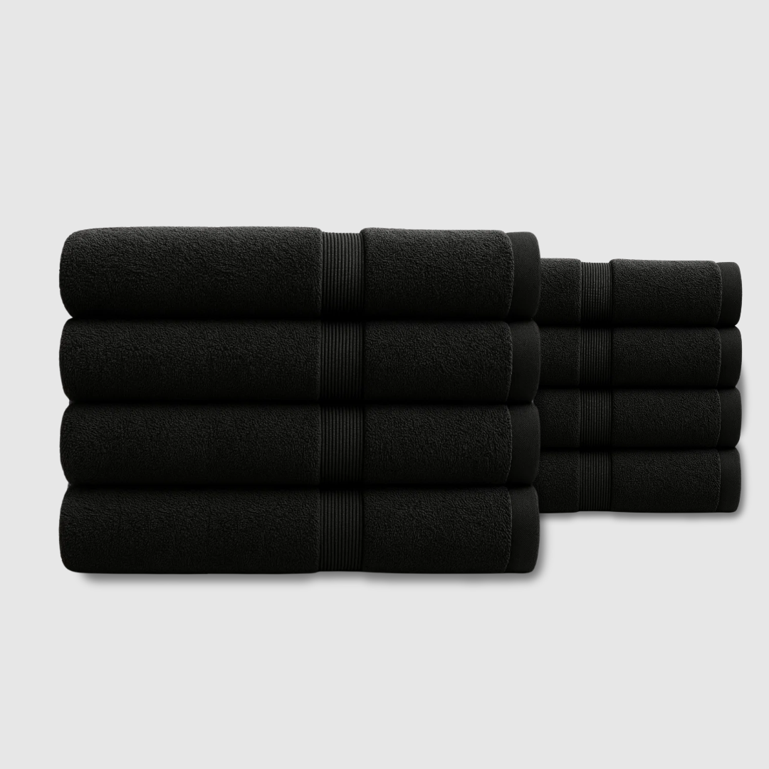 Heavyweight cotton bath towels | 8pcs (55x28in)