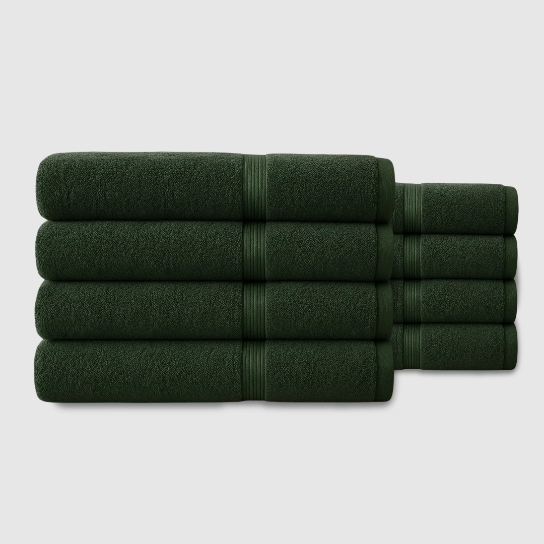 Heavyweight cotton bath towels | 8pcs (55x28in)