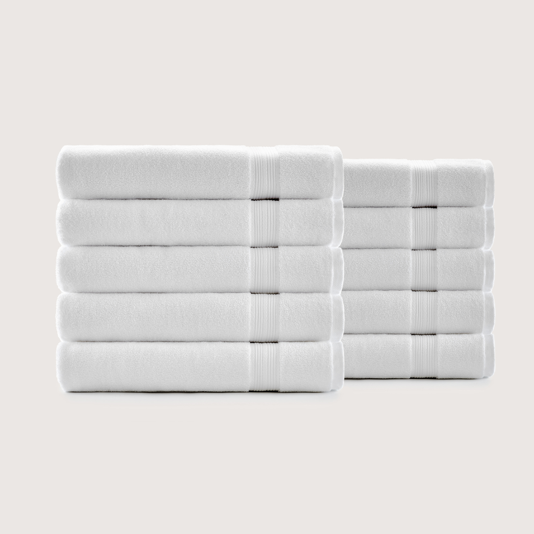 Ultrasoft Egyptian Cotton Bath Towels 10pcs (55x28in)