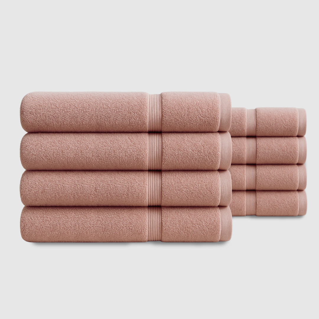 Heavyweight cotton bath towels | 8pcs (55x28in)