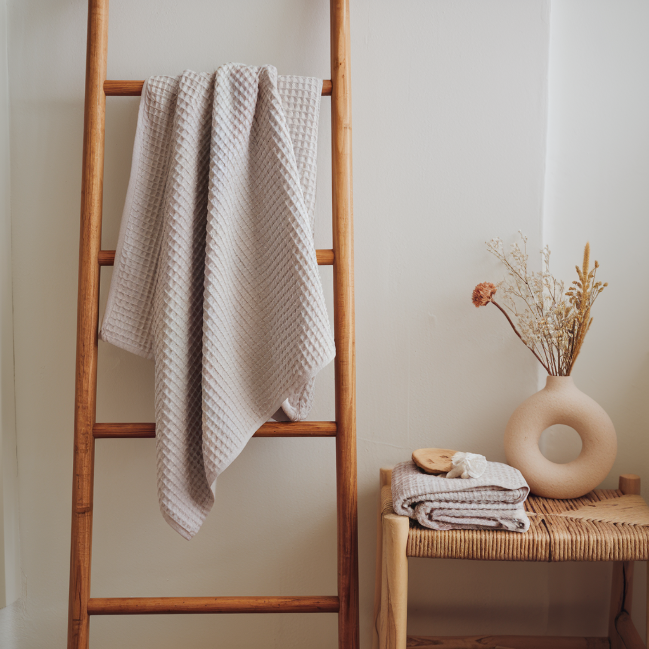 Egyptian Cotton Waffle Hand Towels 5pcs