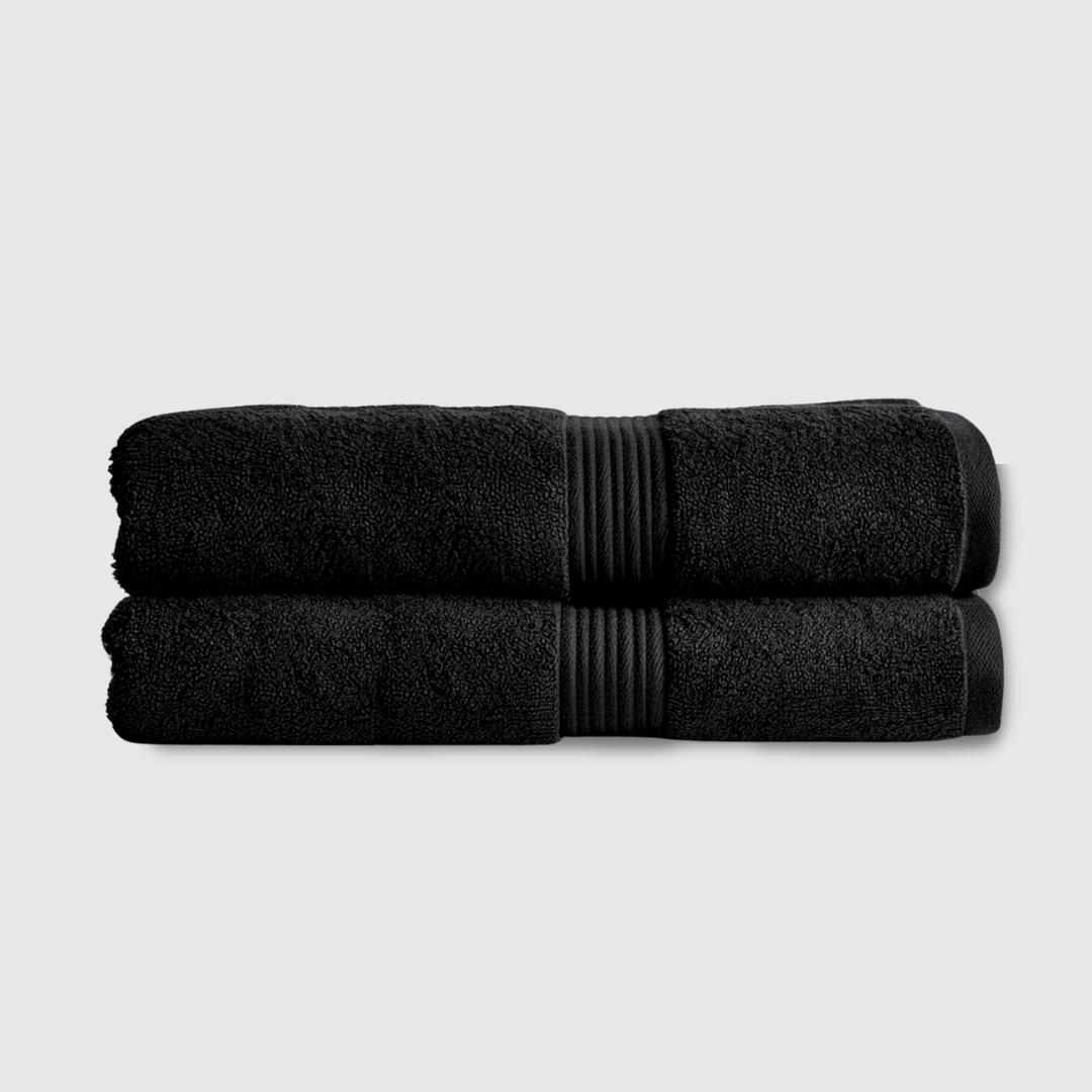 Midweight cotton bath towels | 2pcs (55x28in)