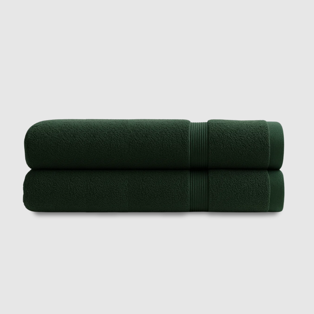 Heavyweight cotton bath towels | 2pcs (55x28in)