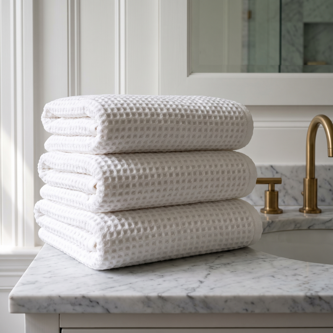 Cotton Waffle Bath Sheets