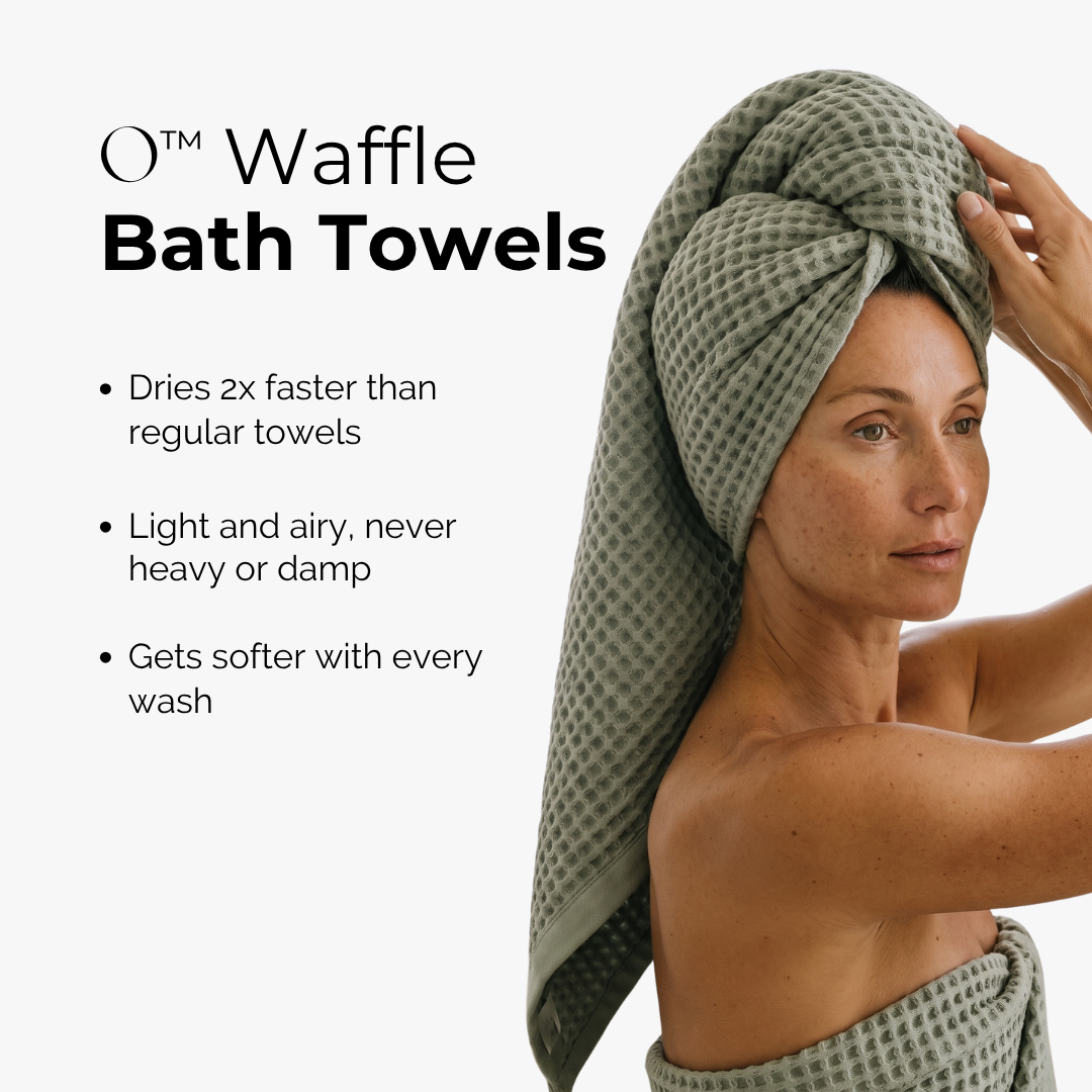 Cotton Waffle Bath Towels