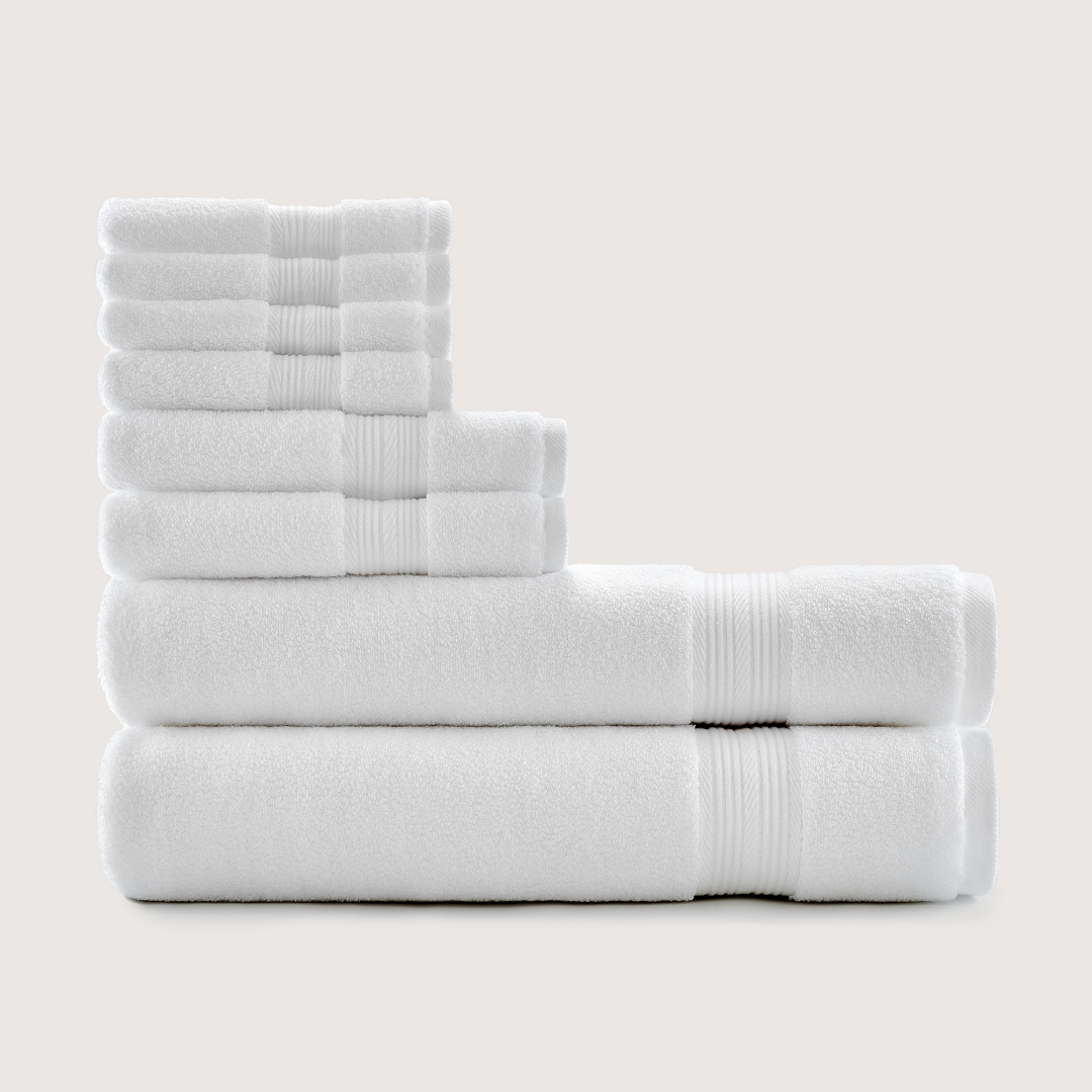 Onuia Ultrasoft Bath Bundle - Cloud White / Set with Bath Towels