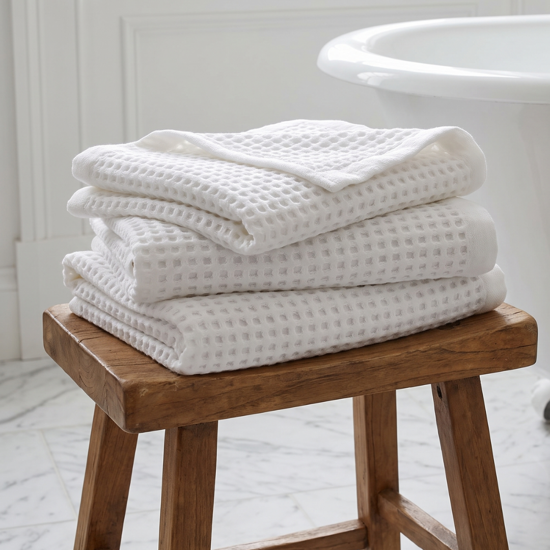 Cotton Waffle Hand Towels