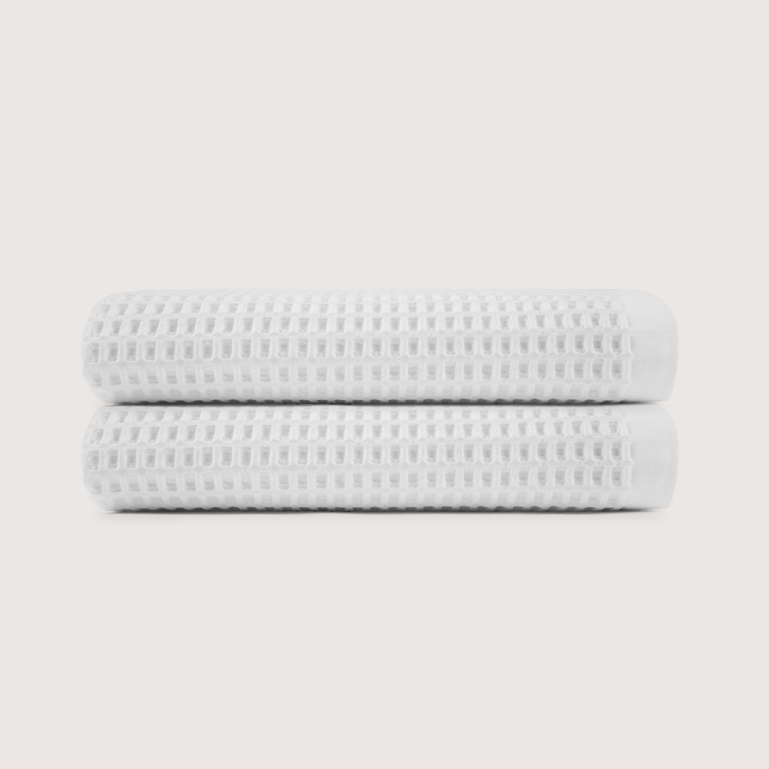 Cotton Waffle Bath Towels