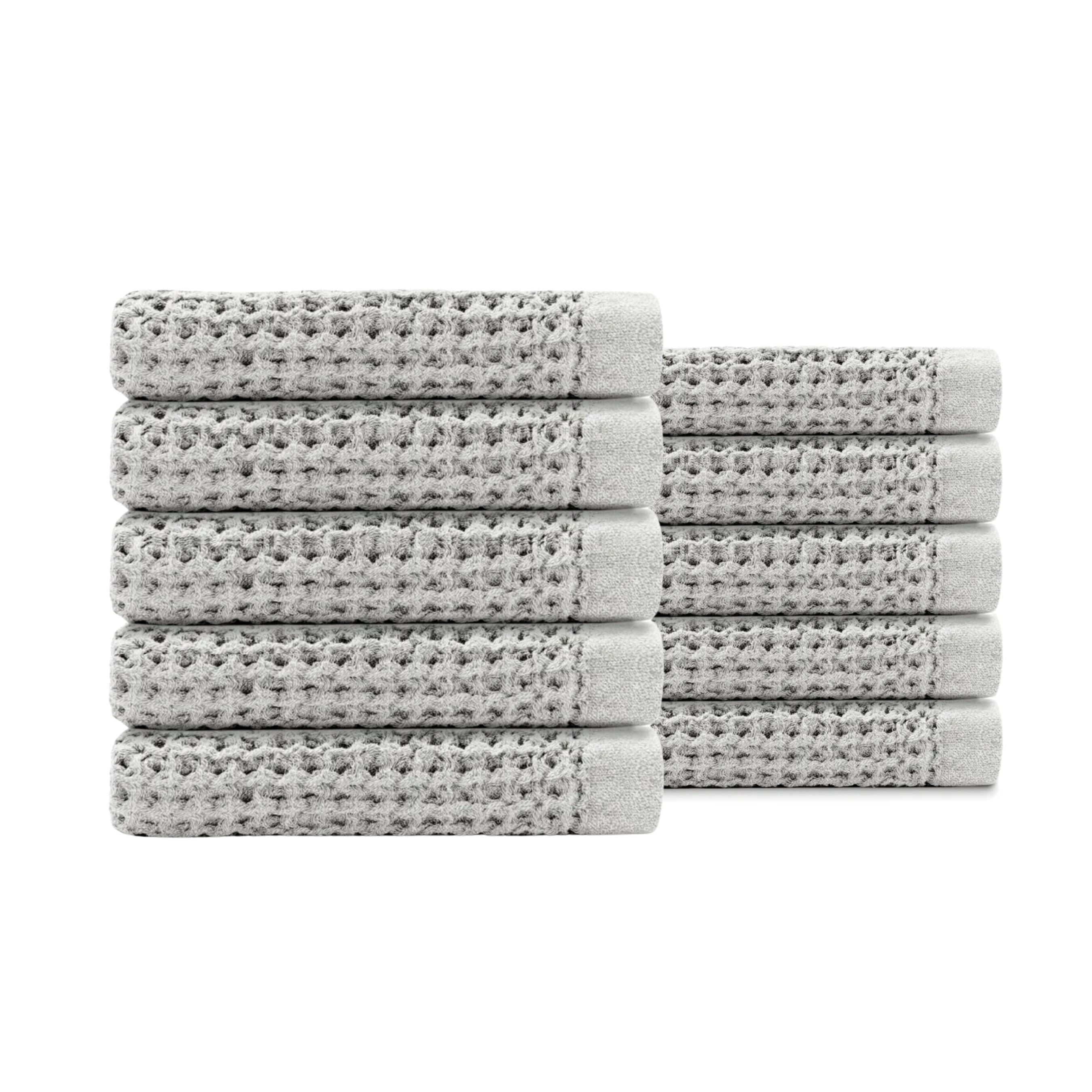 Egyptian Cotton Waffle Hand Towels 10pcs