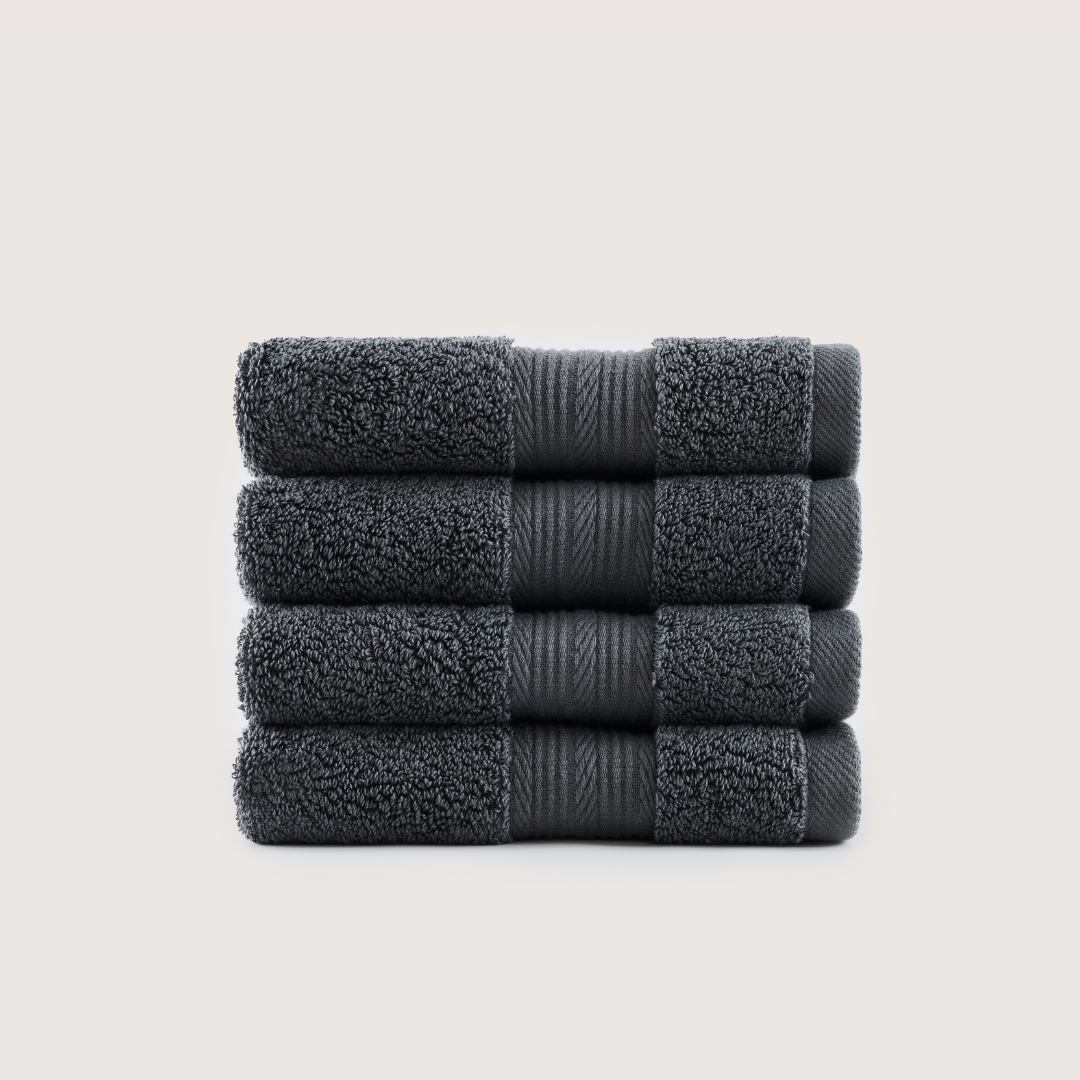 Ultrasoft Egyptian Cotton Washcloths - Charcoal