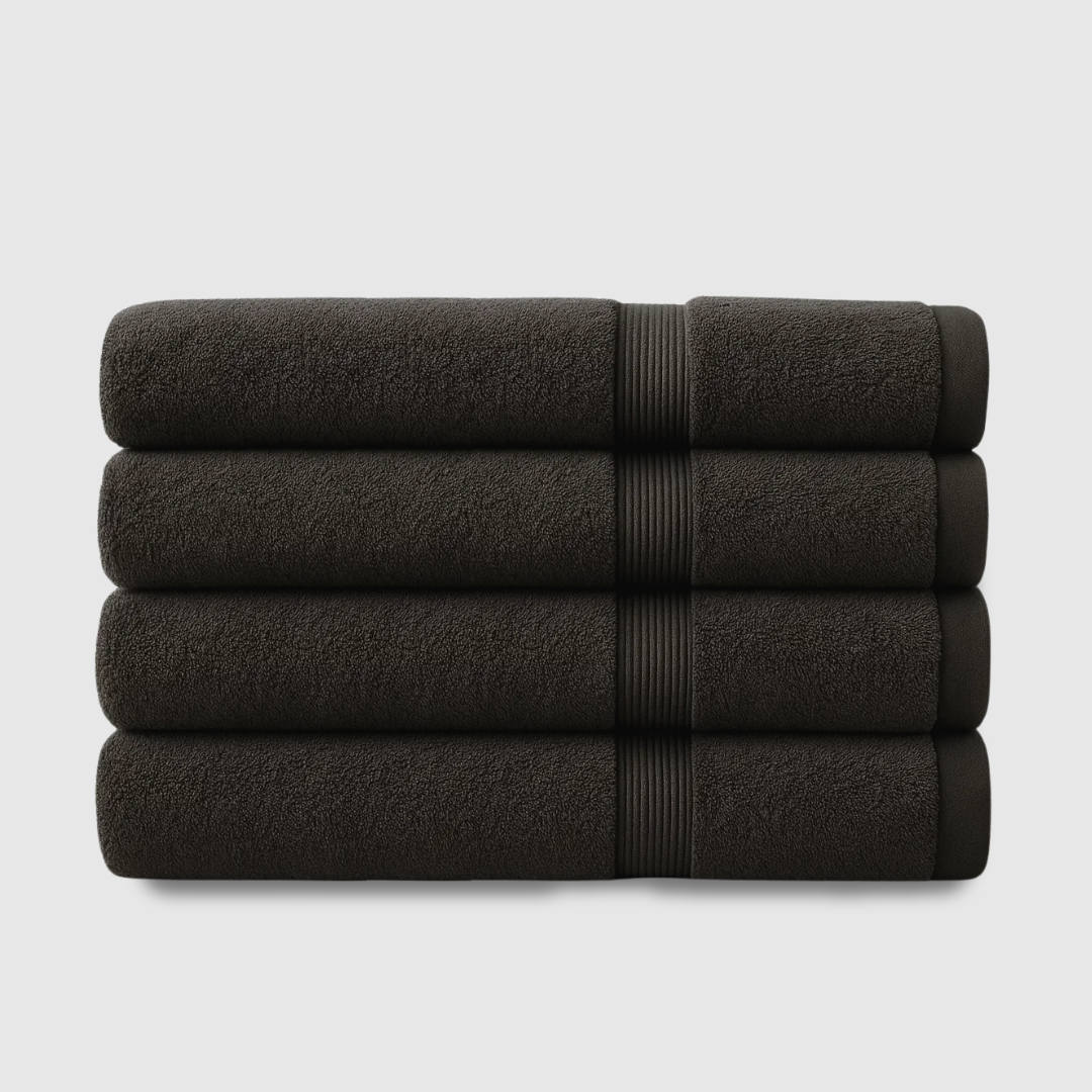 Heavyweight cotton bath towels | 4pcs (55x28in)