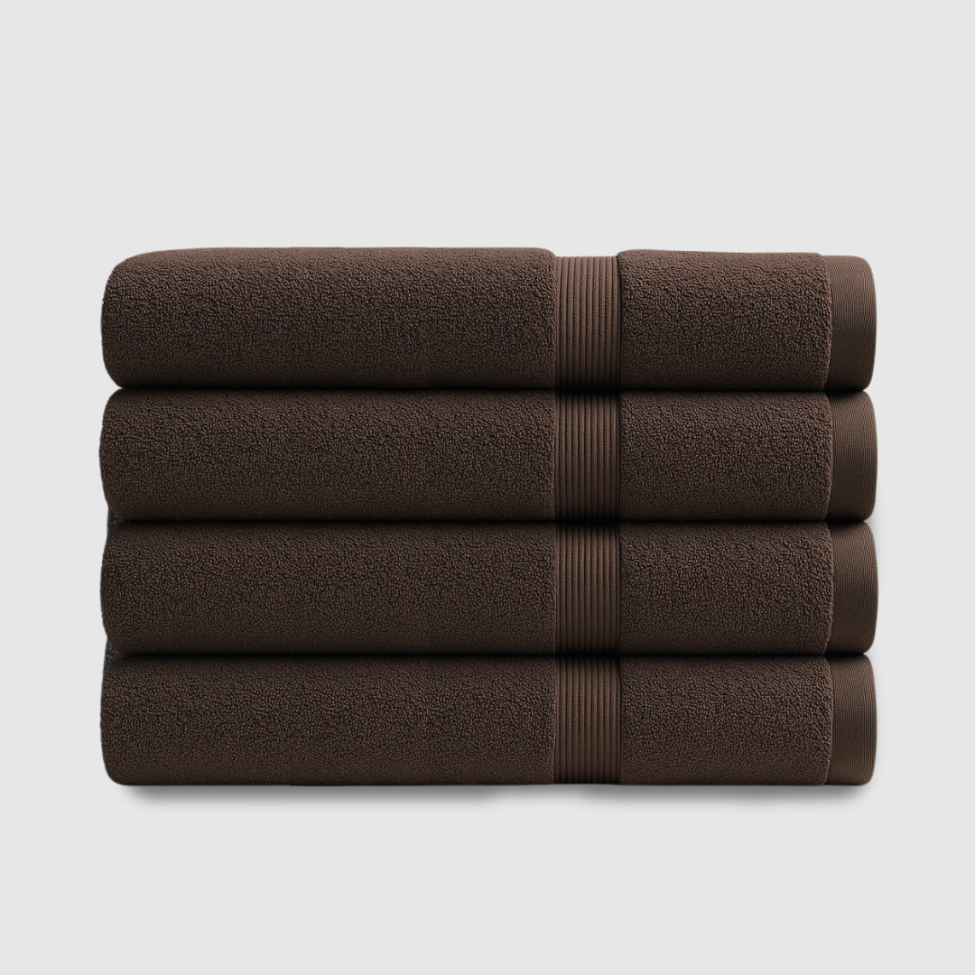 Heavyweight cotton bath towels | 4pcs (55x28in)