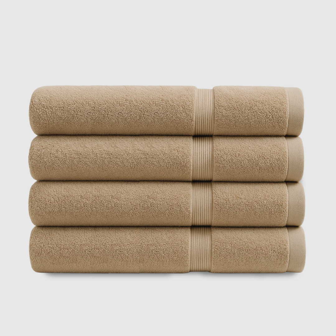Heavyweight cotton bath towels | 4pcs (55x28in)