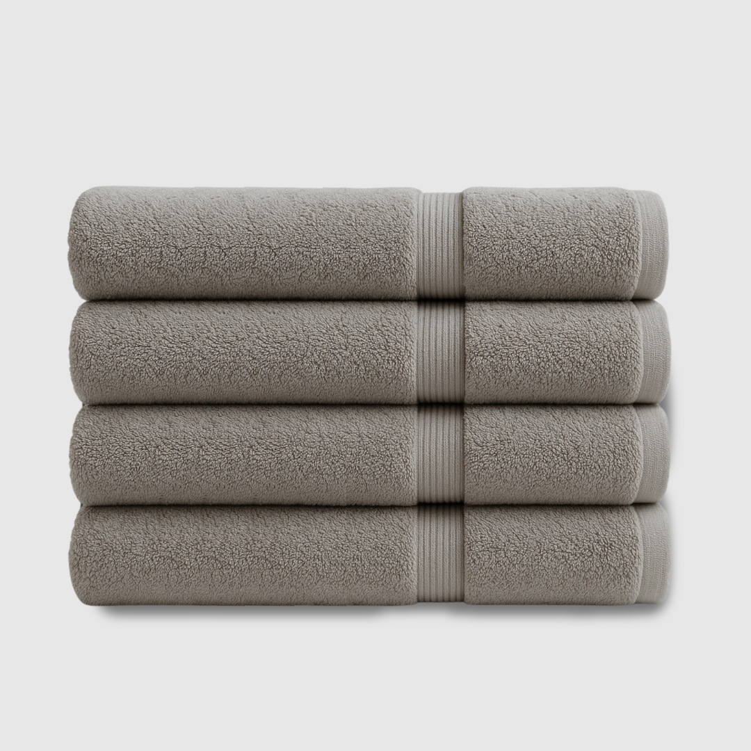 Heavyweight cotton bath towels | 4pcs (55x28in)