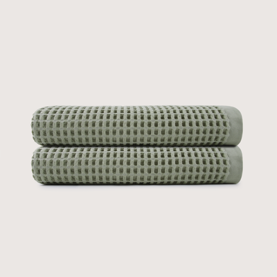 Cotton Waffle Bath Towels