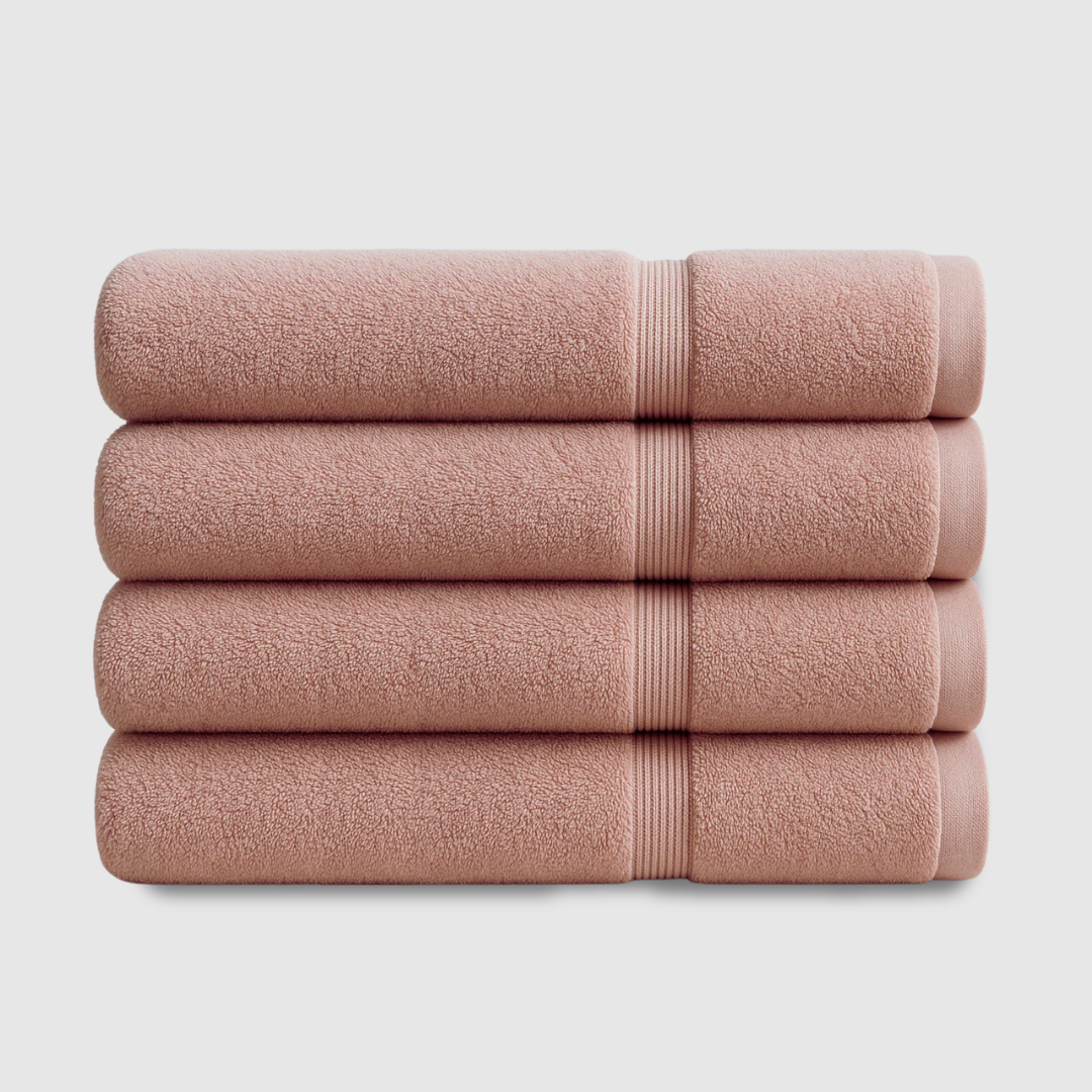 Heavyweight cotton bath towels | 4pcs (55x28in)