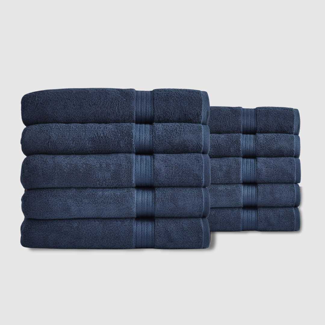 Midweight cotton hand towels | 10pcs (28x16in)