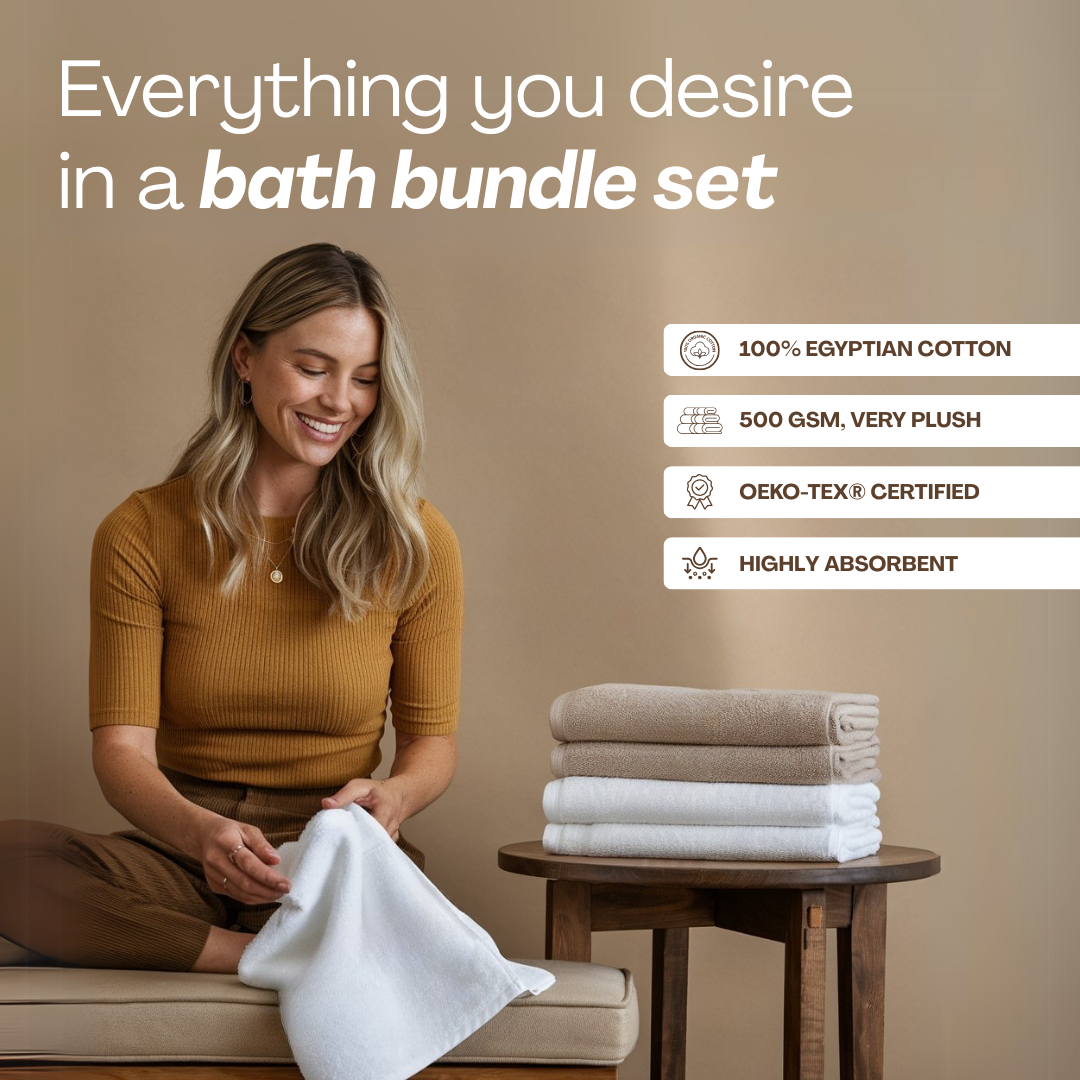 Midweight cotton bath bundle | 16pcs